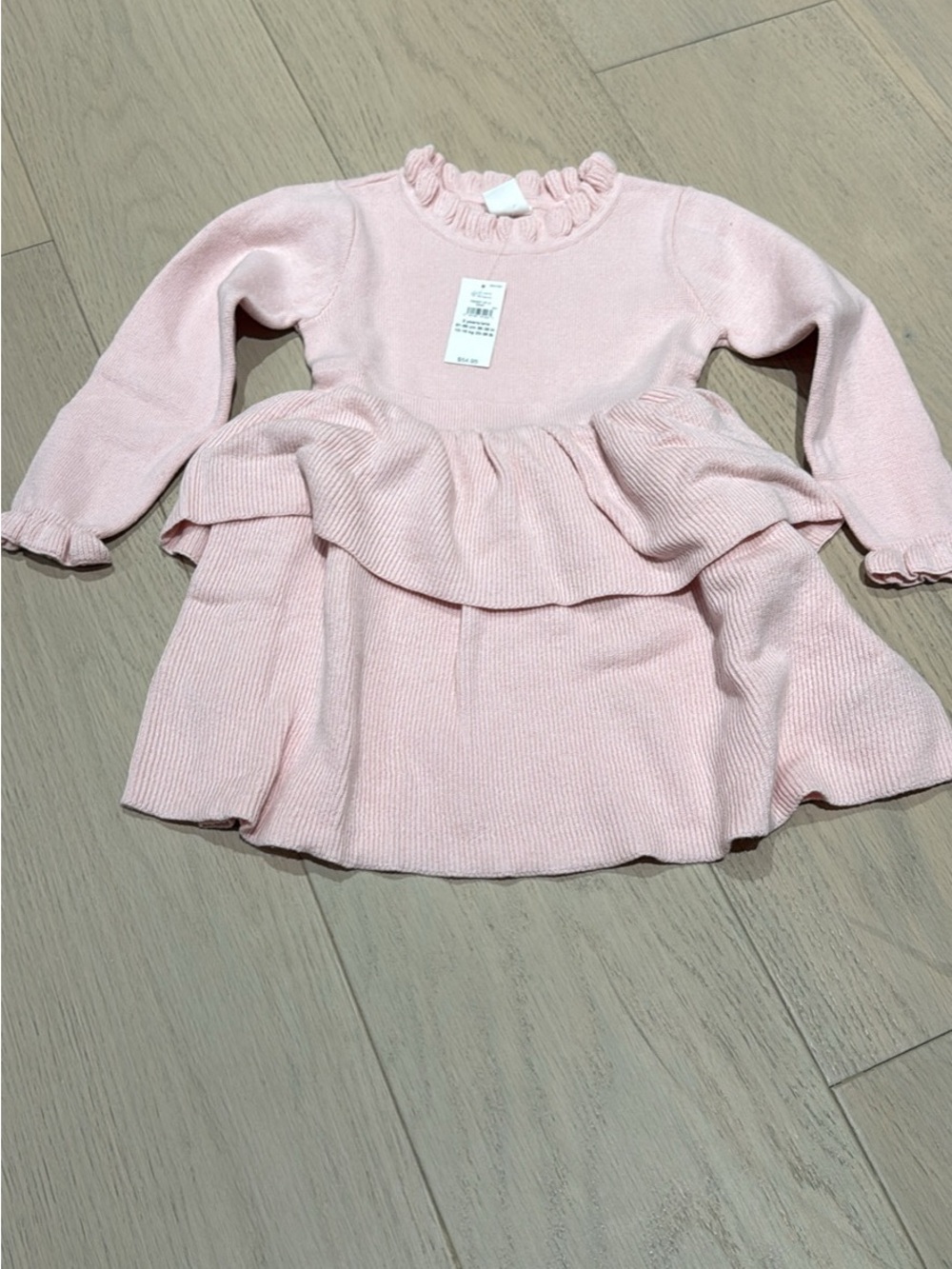GAP Pink Ruffle Knit Dress - Picture 2 of 3